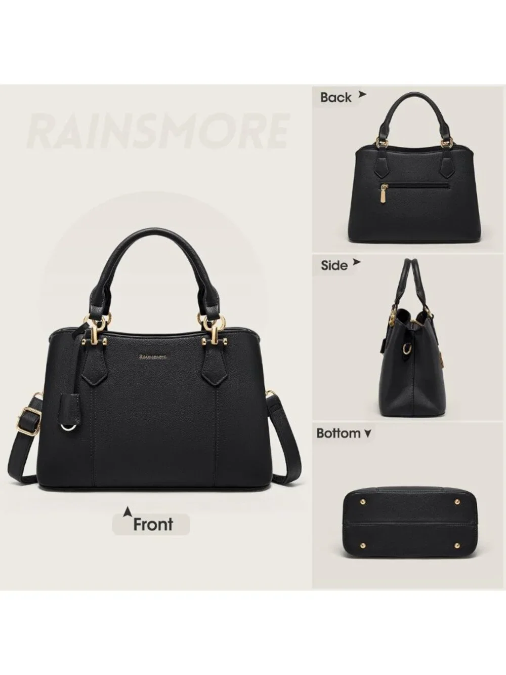 Waterproof Satchel Handbag for Women | Stylish Travel Purse Fits 11